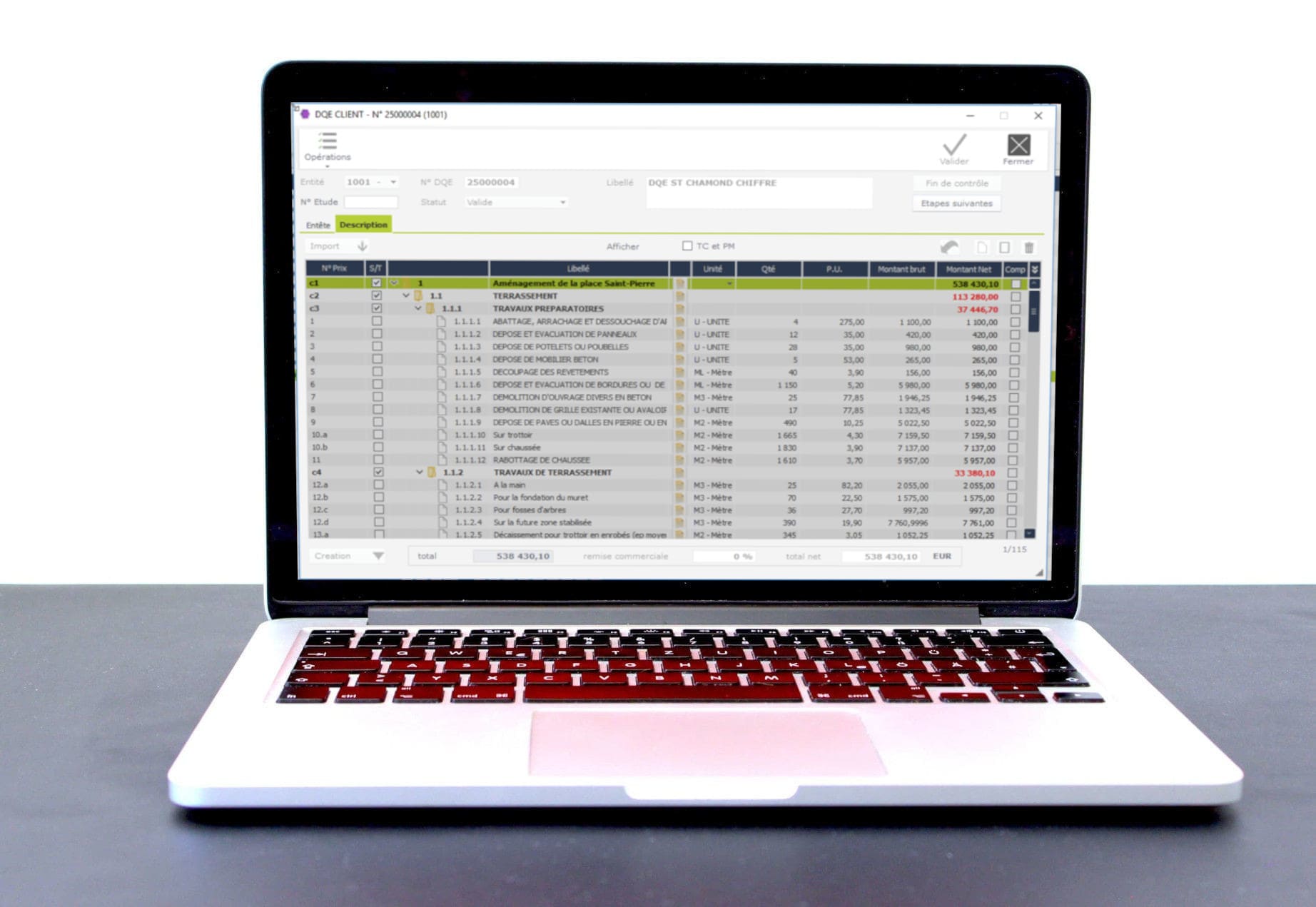 Logiciel ERP pour BTP, bureaux d'étude et ingénierie HexaOpale